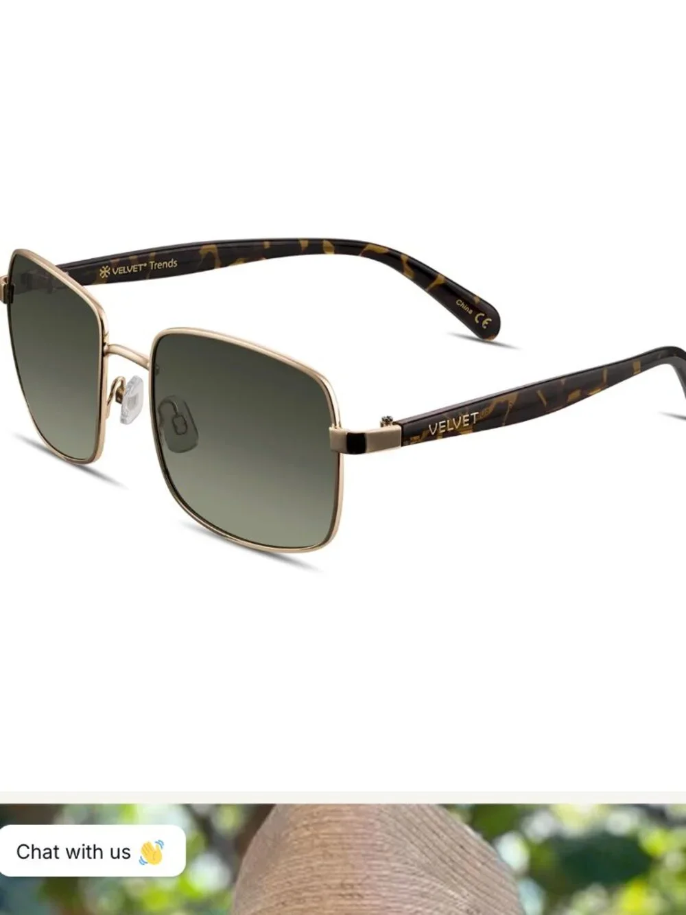 Velvet Eyewear Ruby Rectangle Polarized Sunglasses Silver Flash NWT!!!